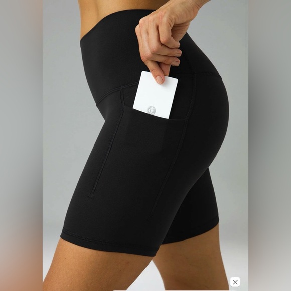 SHEIN Pants - SHEIN Black Athleisure Women's Minimalist Active Biker Yoga Shorts Pockets